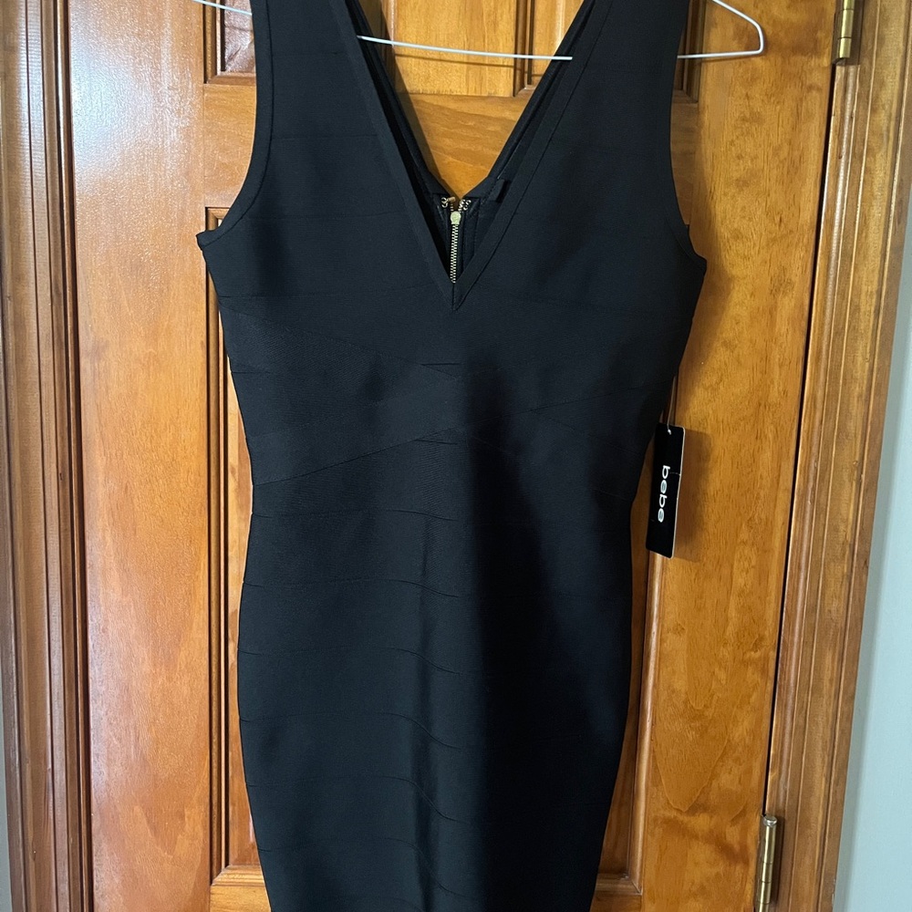 NWT Bebe Black Bandage Y2K Dress